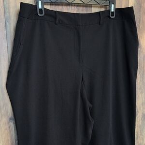 Liz Clairborne Sophie Plus Size Black Trousers Women's Pants 22W            C364
